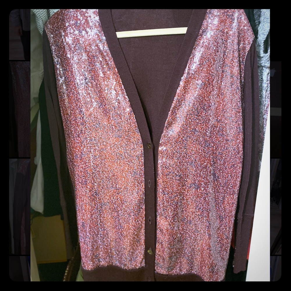 DVF sequin cardigan